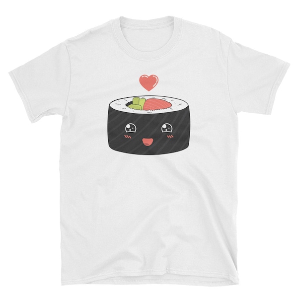 Sushi Love Short-Sleeve Unisex T-shirt | Chef Foodie Gift | Retro Vintage Hipster | Klassieke Mens Womens Tee