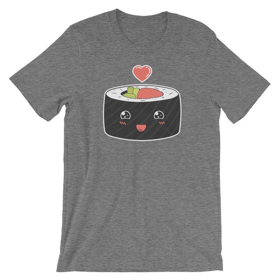 Sushi Love Short-Sleeve Unisex T-Shirt Retro Vintage Hipster Foodie Chef Gift Classic Mens Womens Tee