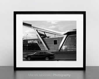 Vauxhall, London (Printable Black and White Street Photography, Instant Digital Download Artwork to Frame, High Resolution Wall Art)