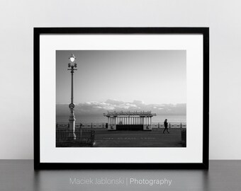 Kingsway, Brighton (Printable Black and White Street Photography, Instant Digital Download Artwork to Frame, High Resolution Wall Art)