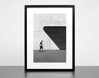 Stratford, Londen (afdrukbare zwart-wit straatfotografie, instant digitale download artwork naar frame, hoge resolutie kunst aan de muur)
