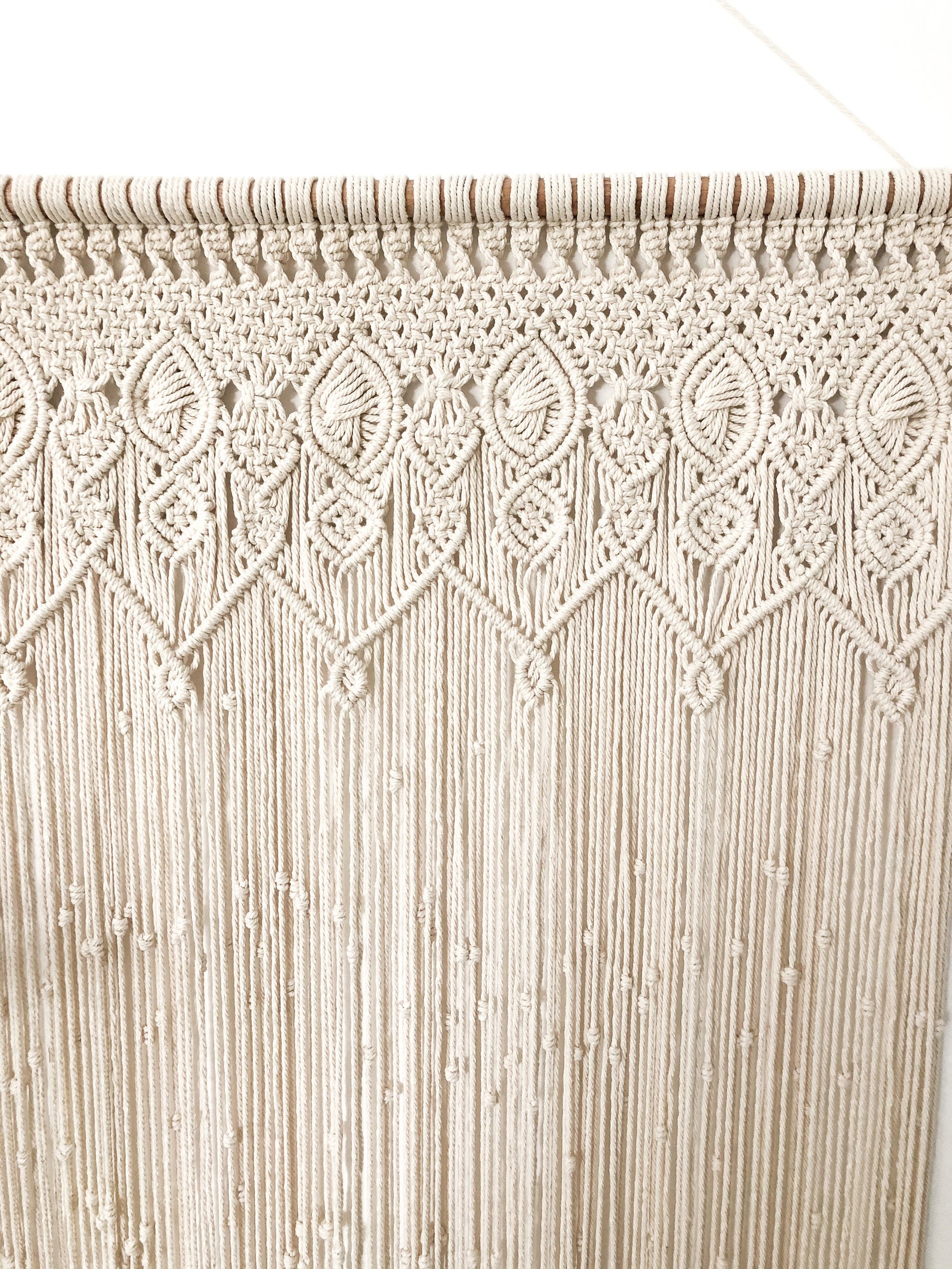 Macramé Curtain / Macramé Wall Hanging / Camper Van Macramé / Etsy