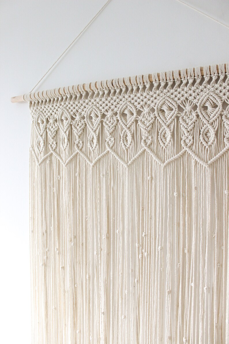 Macrame Curtain / Macrame Wall Hanging / Macrame Curtain / Etsy