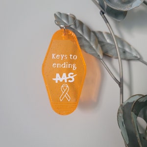 Hotel/ Motel Keychain - Keys to Ending MS