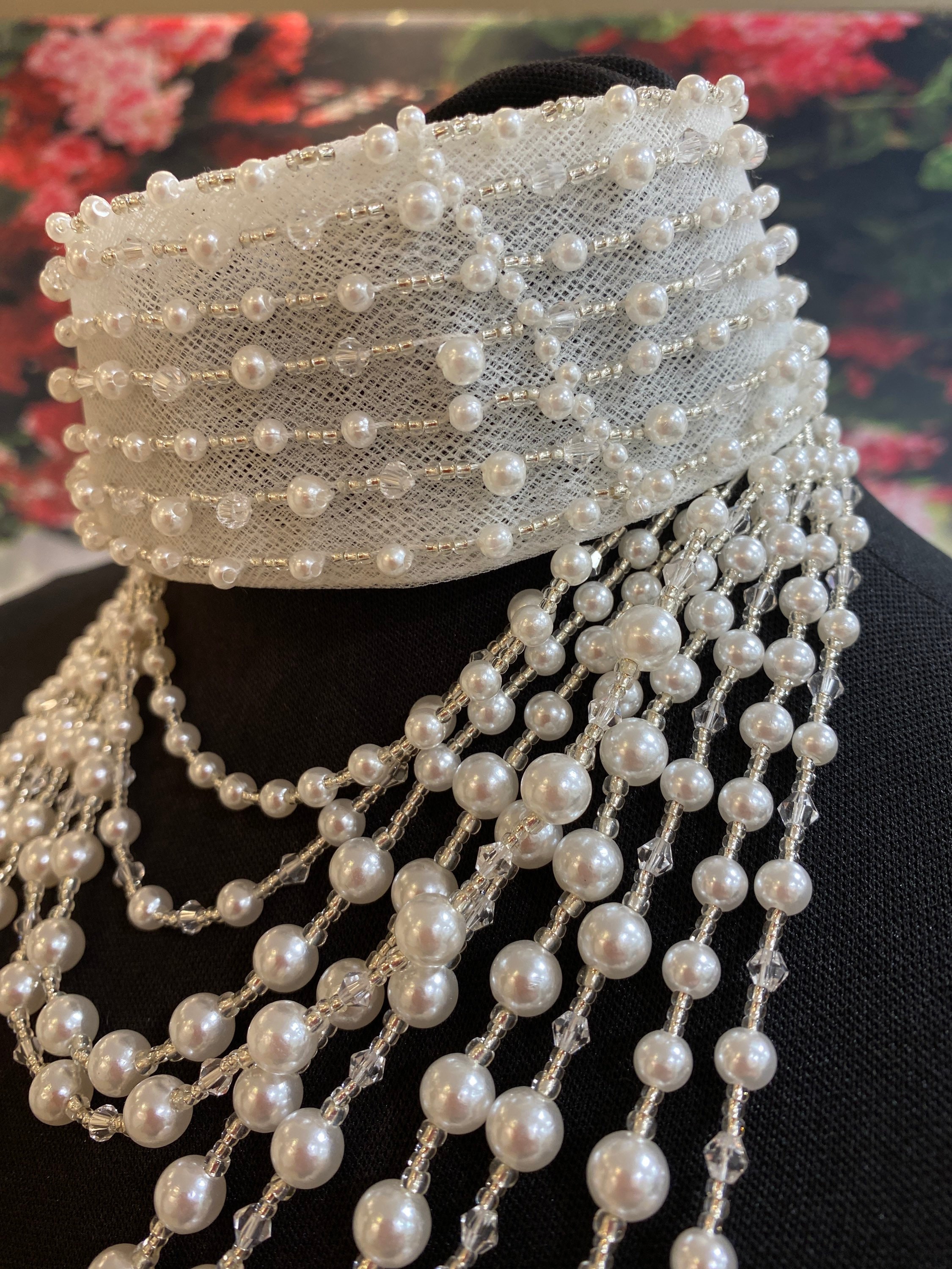 Accesorios Boda Mujer Collar De Perlas Plateadas Reaky Para Novia - 2  Piezas, Diamantes De Imitación, Ajustable Joyería Boda Perlas Plateadas, image size:2250x3000