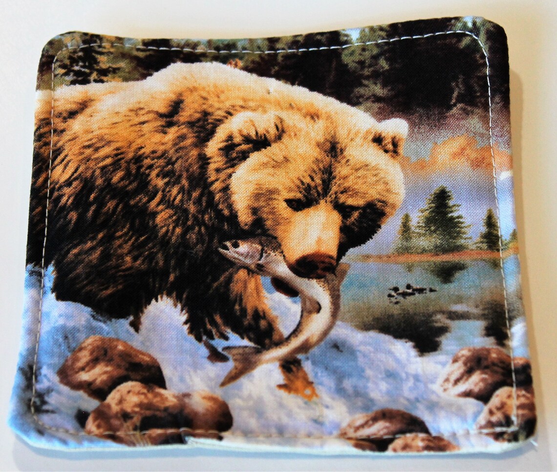 Outdoor Themed Coasters Set of 4 Cup Coasters Reusable Etsy