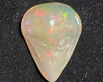 Ethiopian Opal Alien Head Carving