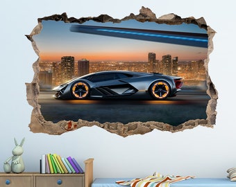 Lamborghini Art Wall Sticker Lamborghini Prints Cars Wall Decal Lamborghini Sticker Sport Car Super Car Decal Garage Wall Decor Boys Gifts