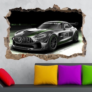 Mercedes AMG Decal Mercedes Wall Sticker Mercedes Print Sport Car Mercedes Supercar Mercedes Wall Decor Vinyl Sticker Mercedes Decal Art