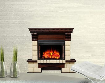 Fireplace Sticker Fireplace Decal Fireplace Print Wall Sticker