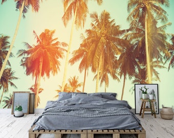 Palm Tree Wallpaper Etsy