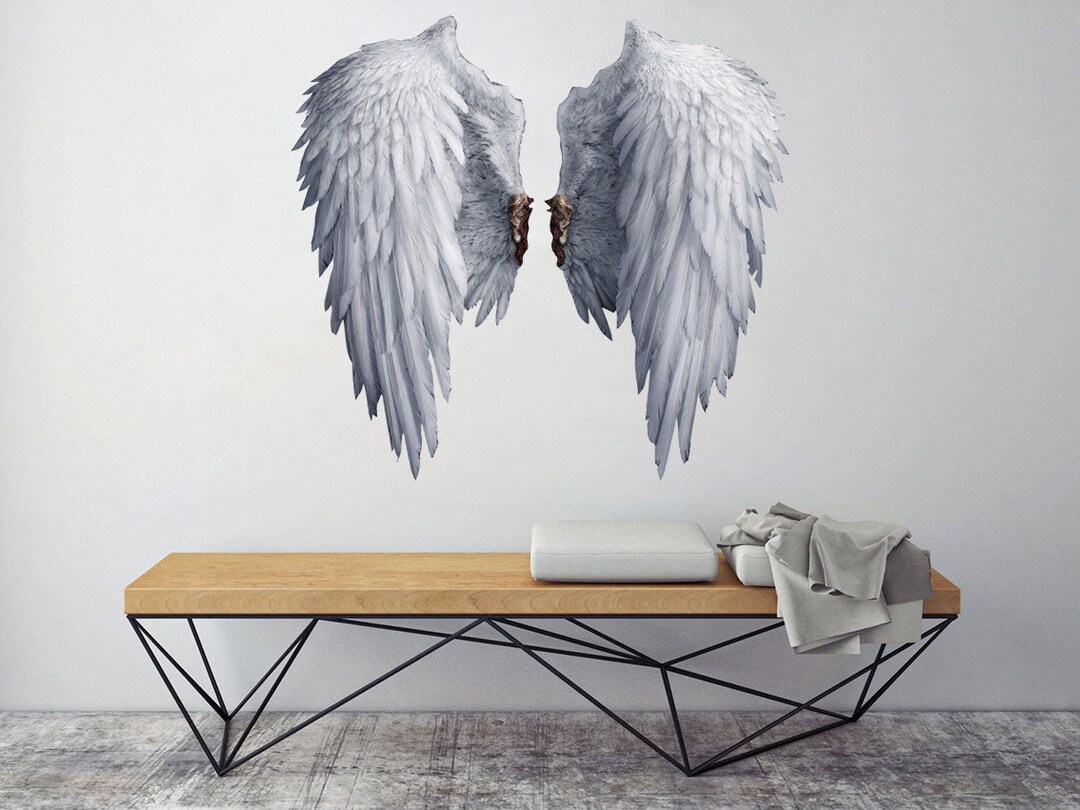 Angel Wings Wall Decal Large Wall Sticker Graffiti Decal Wall Decor ...