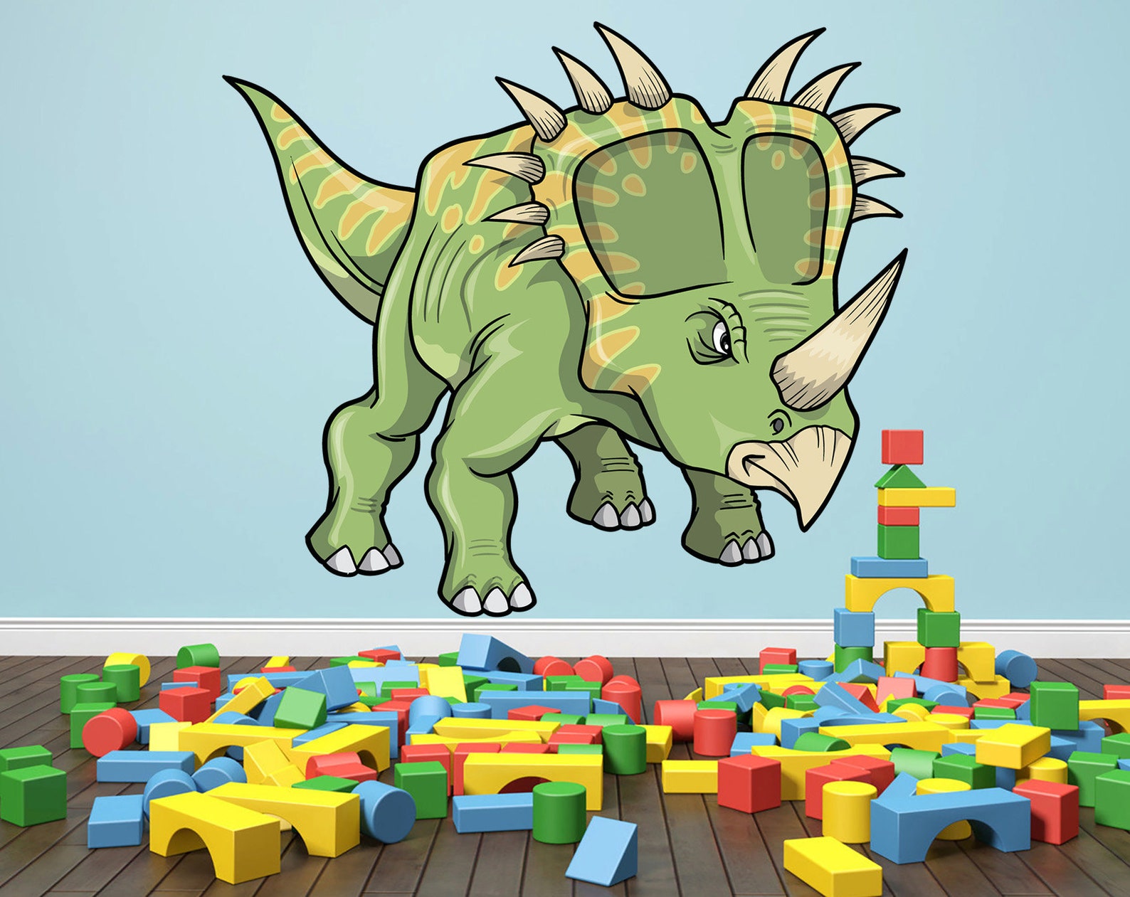 Dinosaur Wall Decal Playroom Wall Decor Nursery Wall Decal Etsy