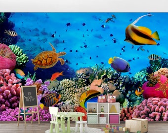 A.Monamour 3D Türfolie 77x200cm - Tropische Insel Selbstklebend