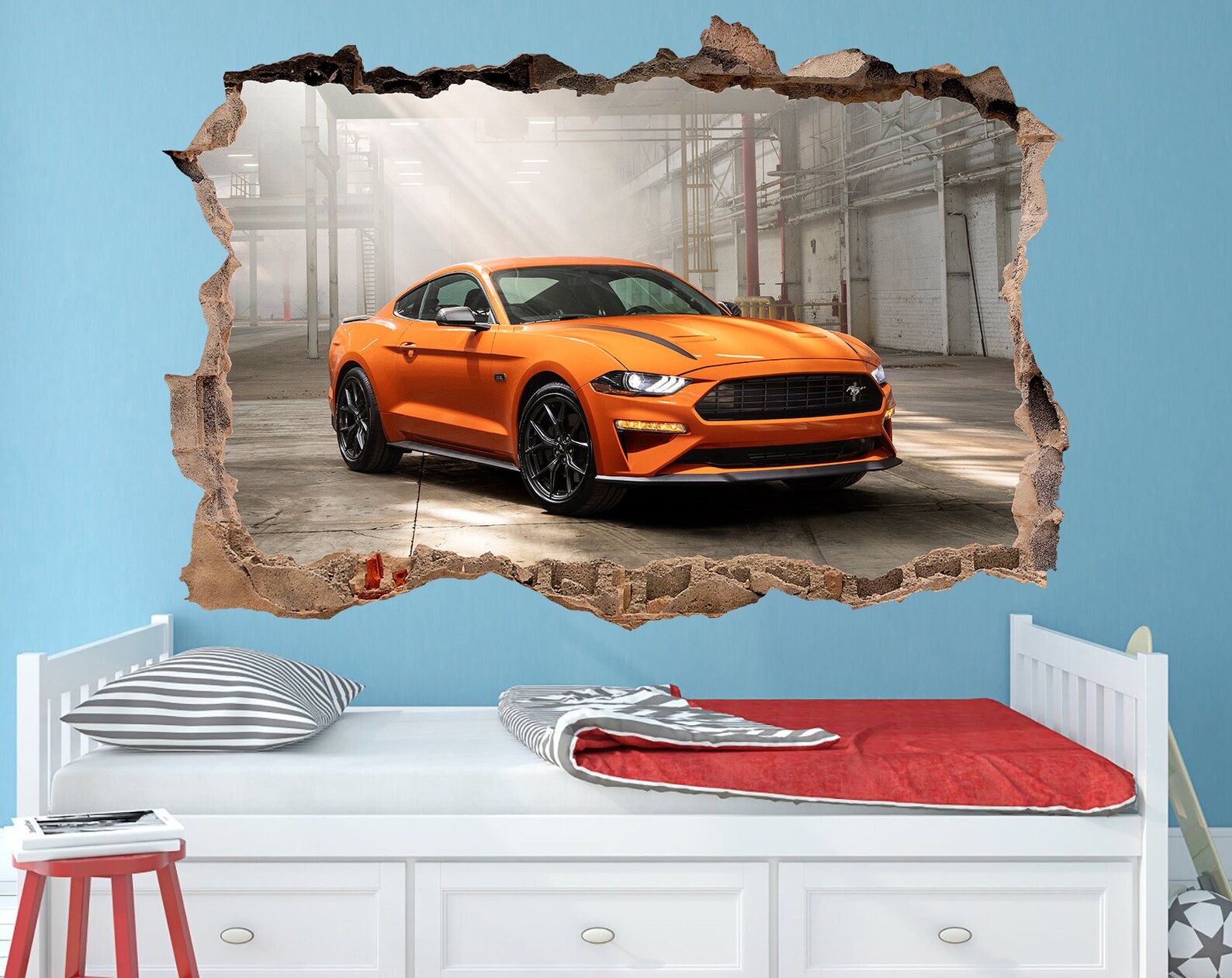 Ford Mustang Decal Ford Mustang Vinyl Sticker Ford Wall Decal Etsy