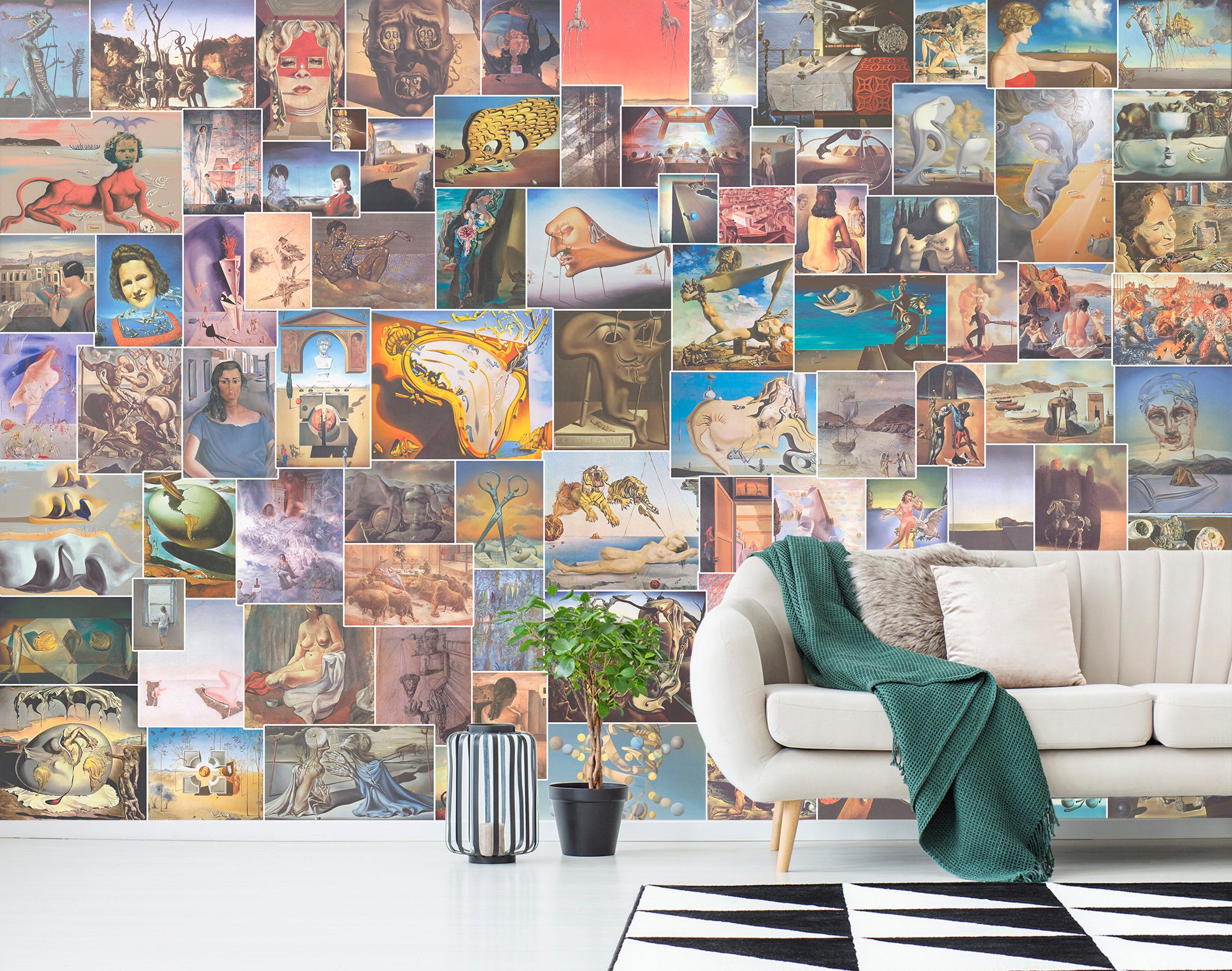 Salvador Dali Wall Mural Wallpaper Collage of Famous Paintings - Etsy Salvador Dali Wall Mural Wallpaper Collage of Famous Paintings - Etsy
