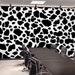 Cow Pattern Wallpaper Peel and Stick Black and White Wall Mural Cow