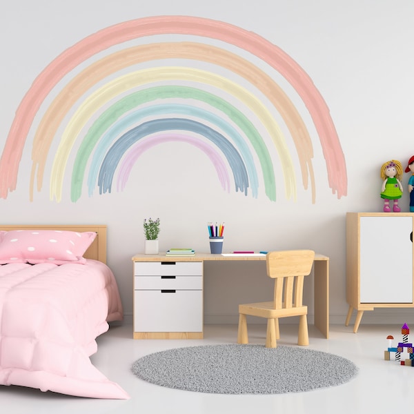 Rainbow Decal Wall Decor Baby Bedroom Decor Rainbow Wall Art Rainbow Wall Decor Nursery Decal For Wall Kids Room Decal Rainbow Art Sticker