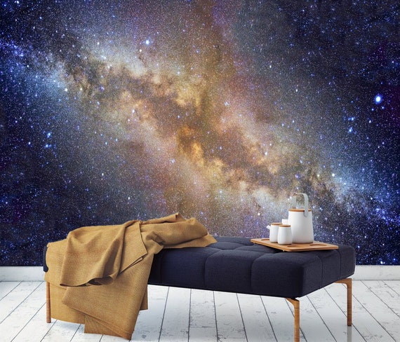 Self-Adhesive Fantasy Space Galaxy Wallpaper Mural, Custom Sizes