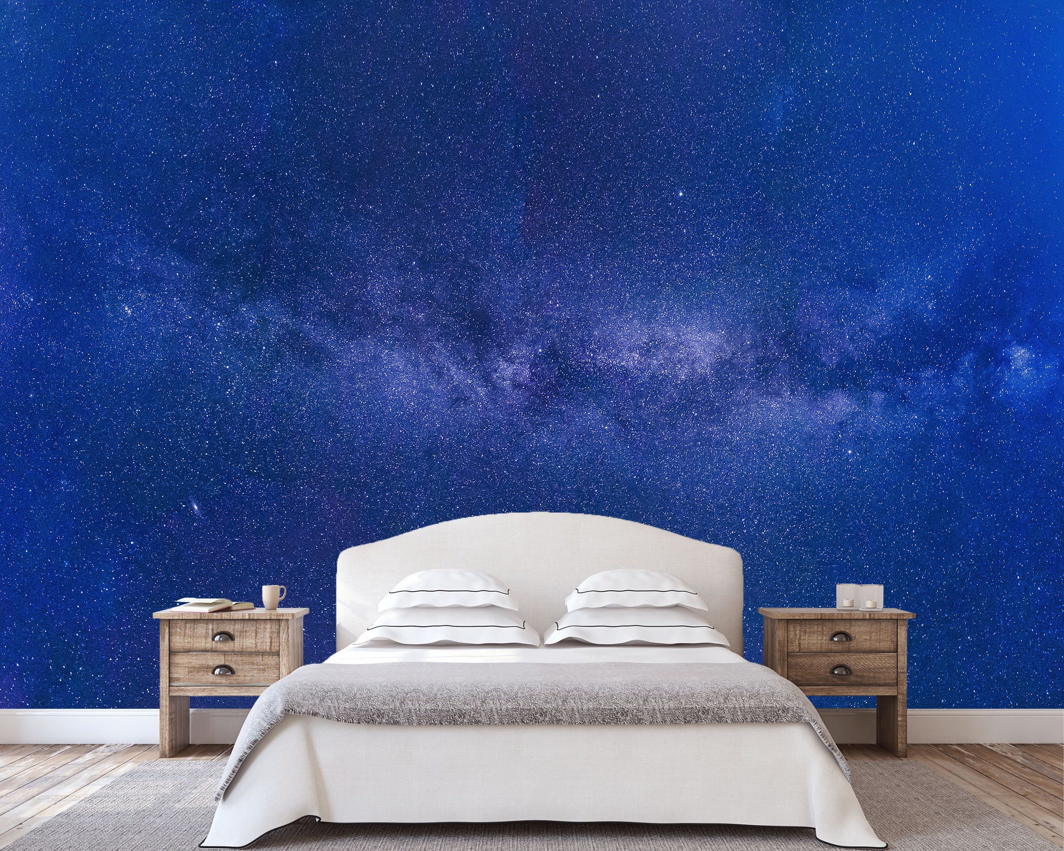 Star Cluster Peel and Stick Mural Wallpaper Stellar Nebula | Etsy