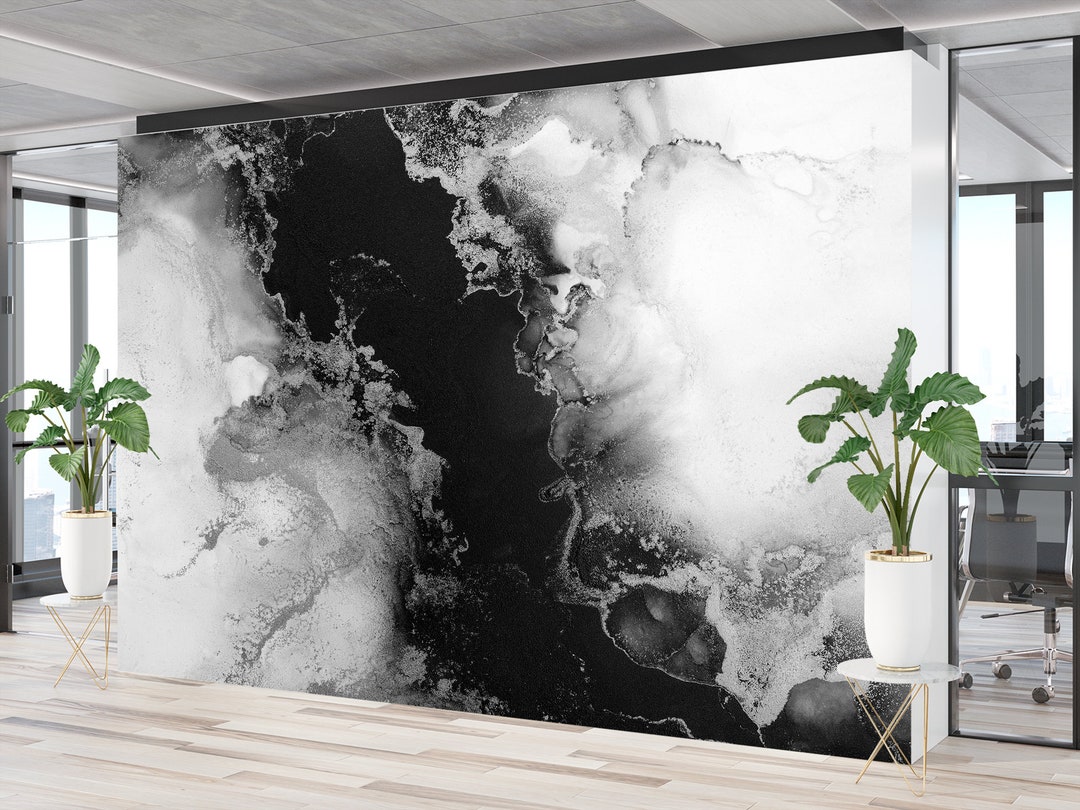Zwart Abstract Marmer Muurschildering Behang Peel and Stick Vinyl Kantoor  Slaapkamer Woonkamer Behang Steenkoolgrijs Marmer Accent Muurdecoratie  Gedrukt - Etsy België, image size:1080x810