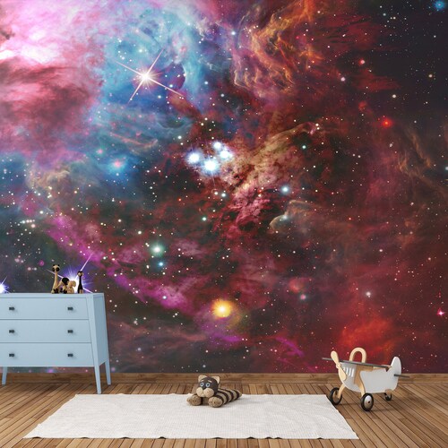 Space Wallpaper Peel and Stick Space & Wall Mural for Living - Etsy