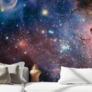 Fantastic Galaxy Wallpaper Space Wallpaper Bedroom Wall Decor Peel and Stick Wallpaper Custom Size