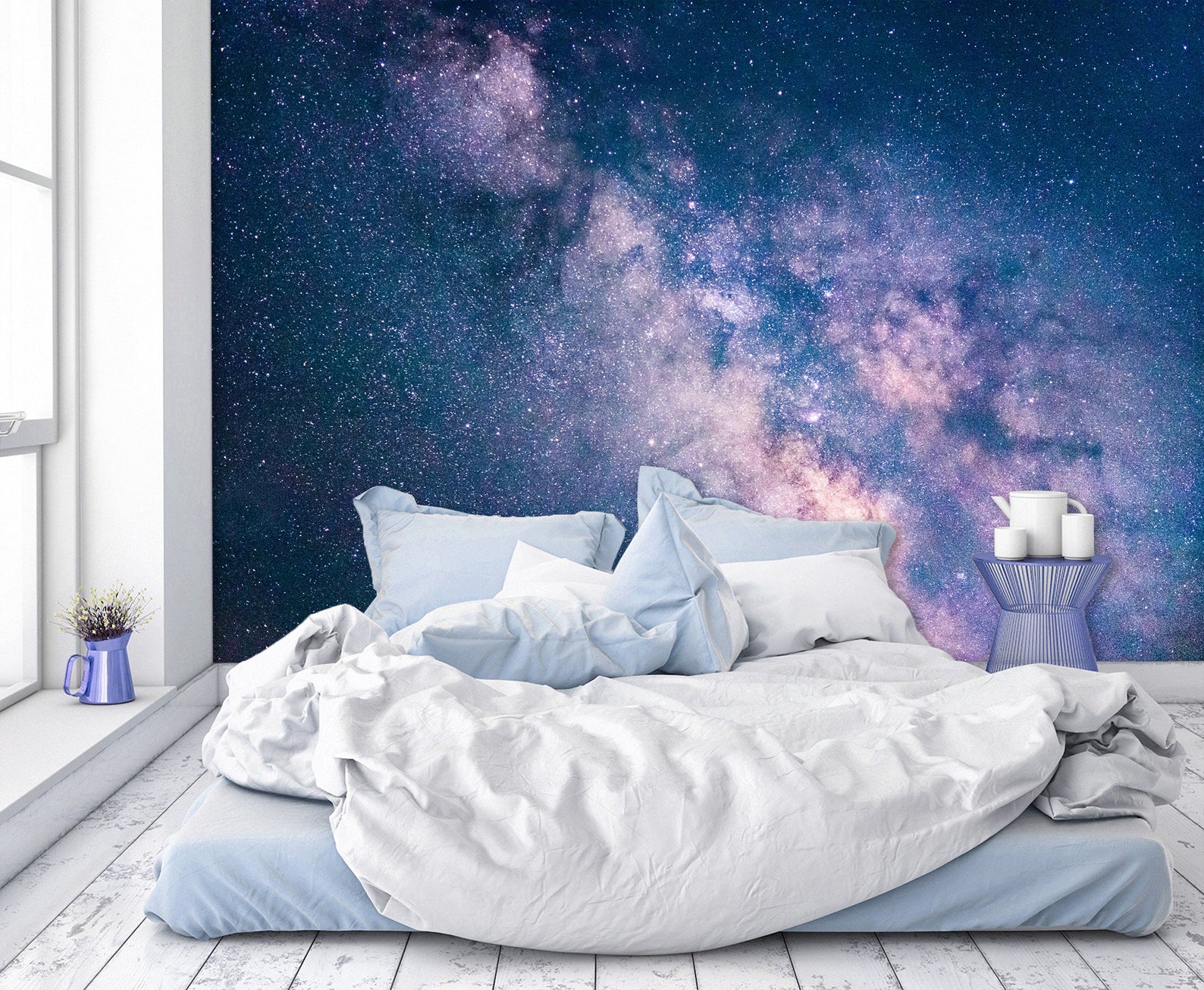 Kids Bedroom Space Wallpaper Wall Mural Peel and Stick - Etsy