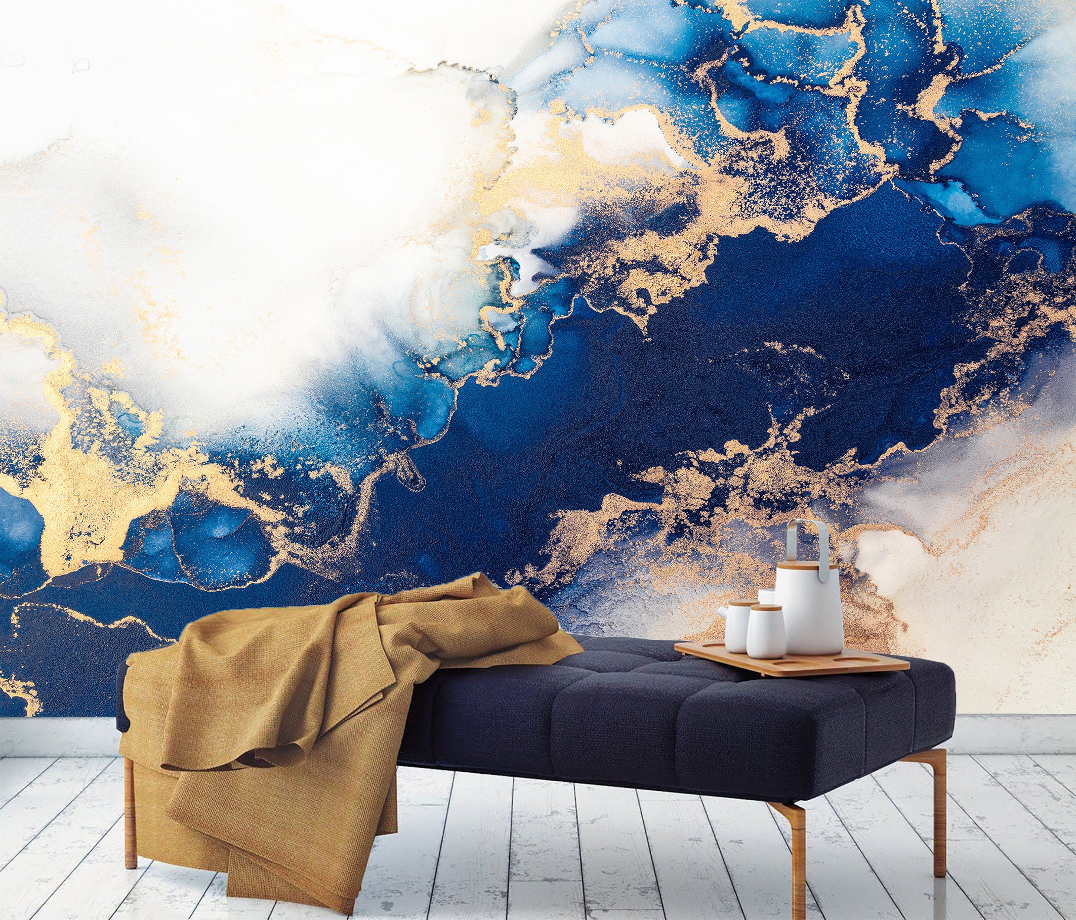 Royal Blue Wallpaper - Etsy Royal Blue Wallpaper - Etsy