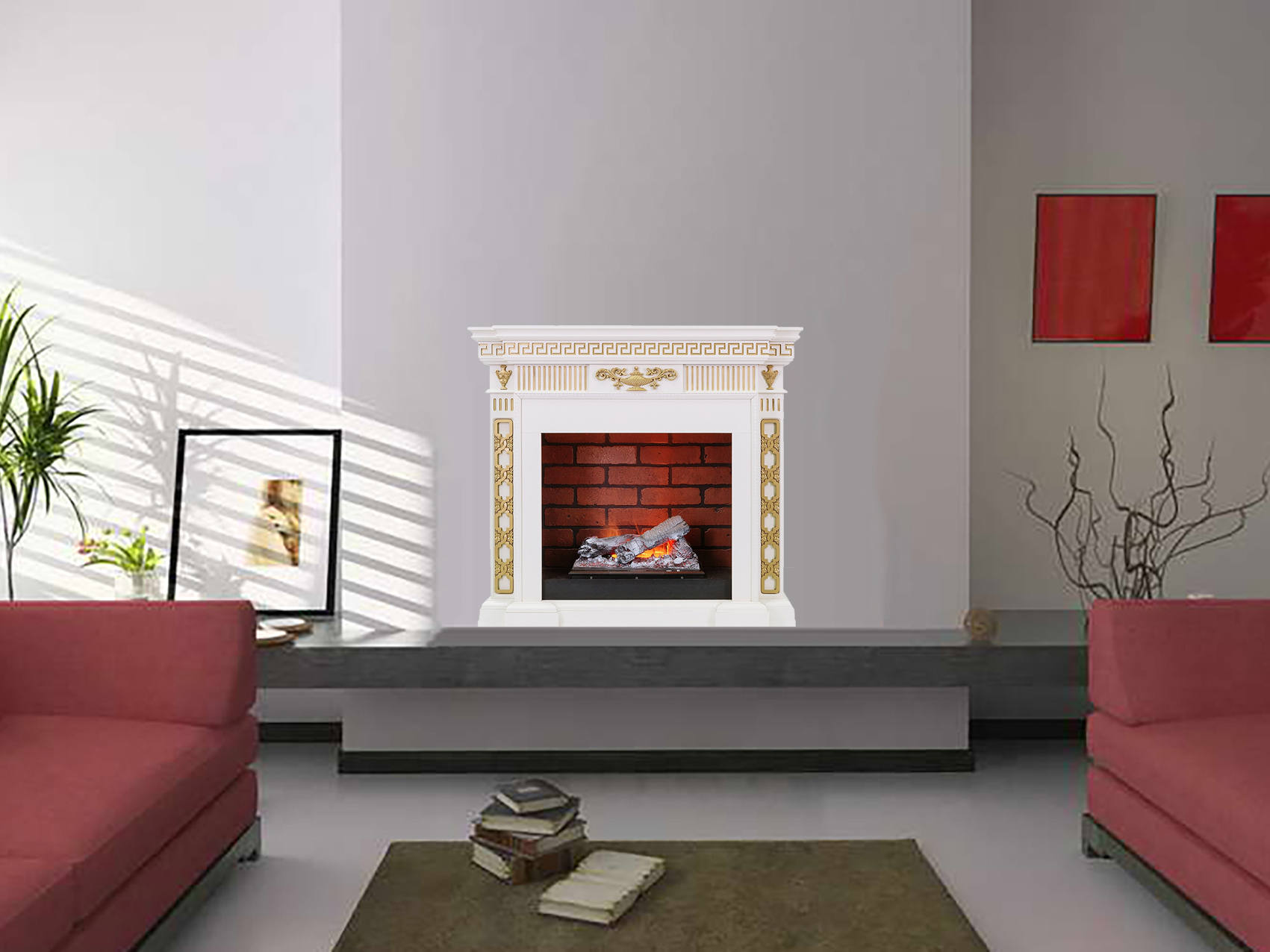 Fireplace Poster Fireplace decal Fireplace Print Wall sticker Etsy