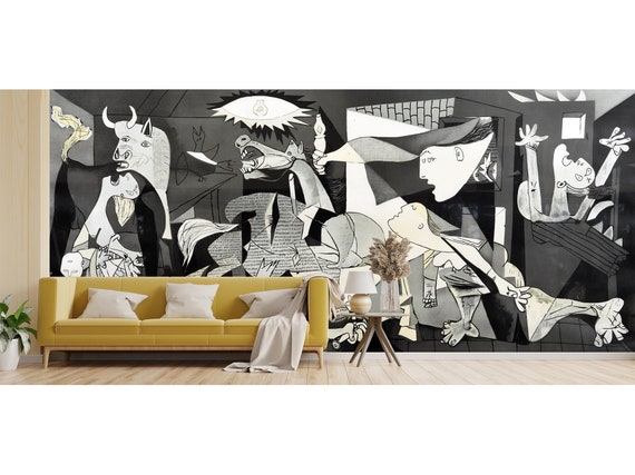 ピカソゲルニカ壁画はがして貼るタイプまたは伝統的なパノラマ壁紙