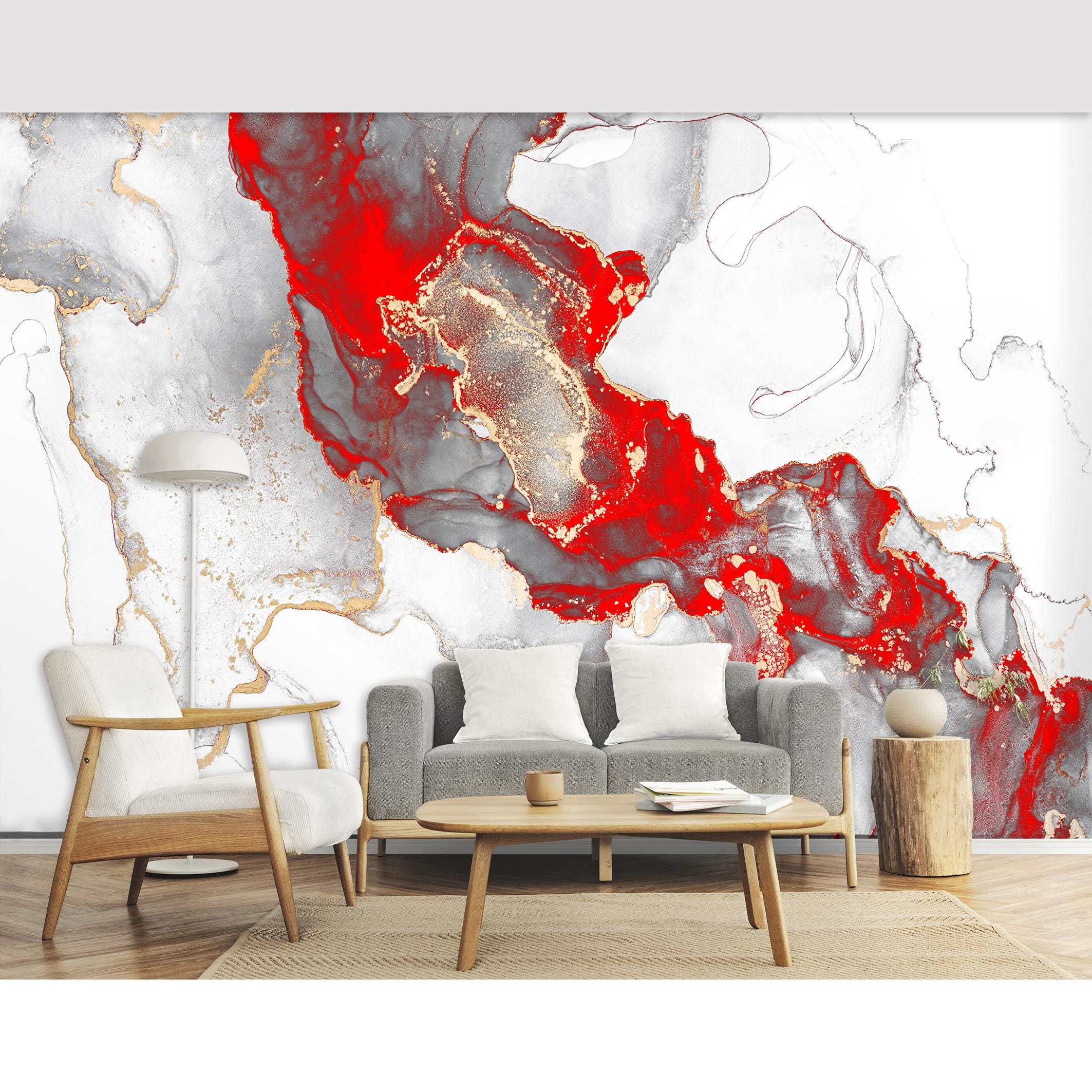 Papel Tapiz De Pared Con Textura De Grunge Rojo Brillante Brillante Y Granate, Color Oscuro, Papel Tapiz De Pared Autoadhesivo, Para Sala De Estar, Dormitorio, Guardería, Decoración De Pared De 66