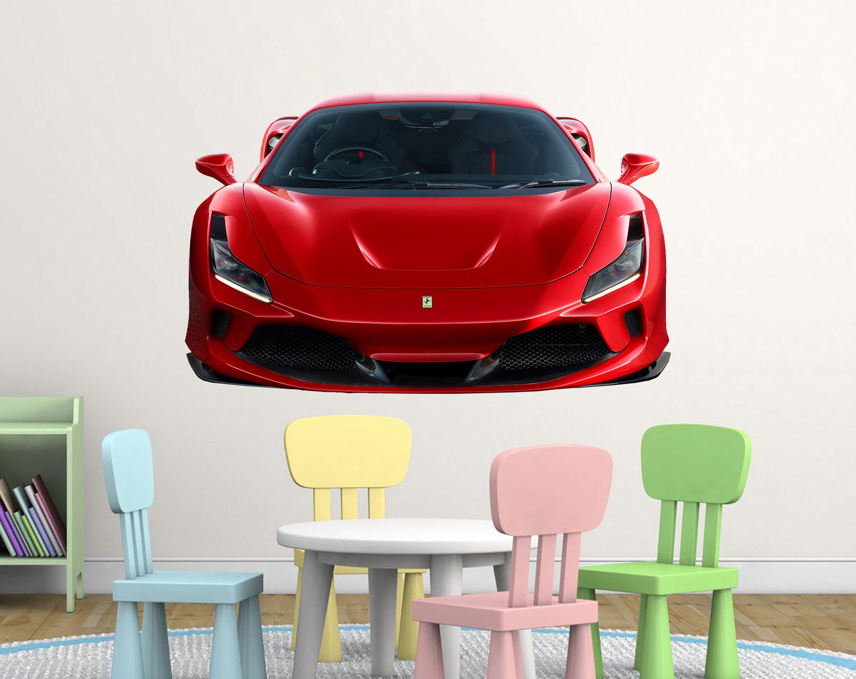 Ferrari Wall Decal Car Wall Decal Supercar Decal Playroom Wall Etsy