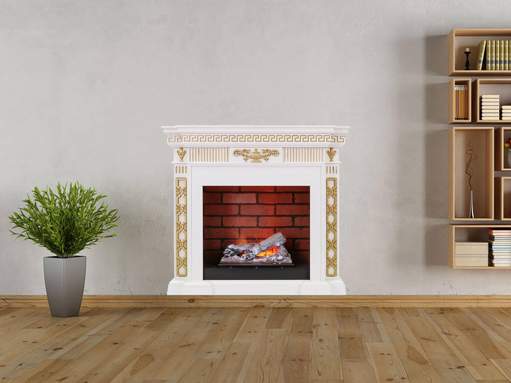 Fireplace Decal Vinyl Sticker Peel and Stick Fireplace Print Etsy