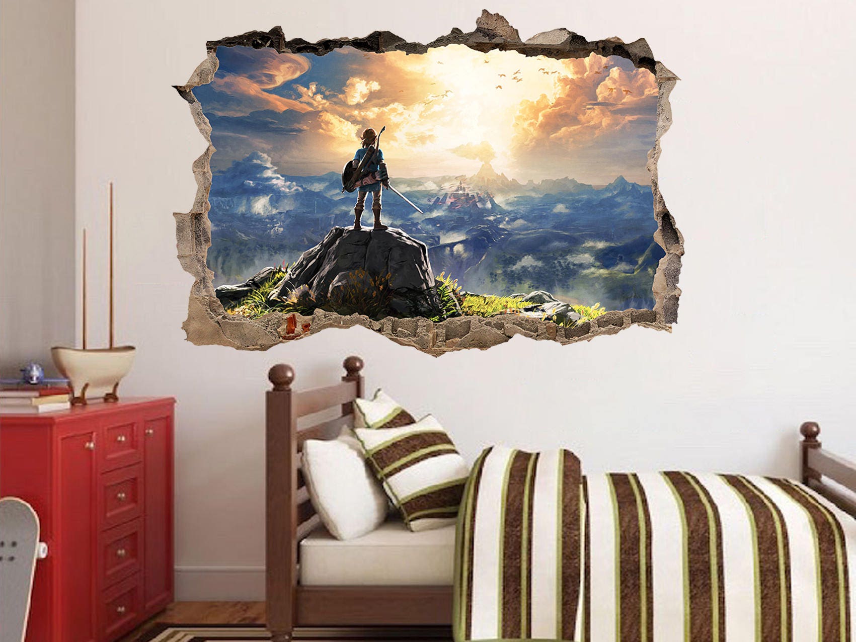 The Legend of Zelda Wall art decal Zelda decor Game wall art Etsy