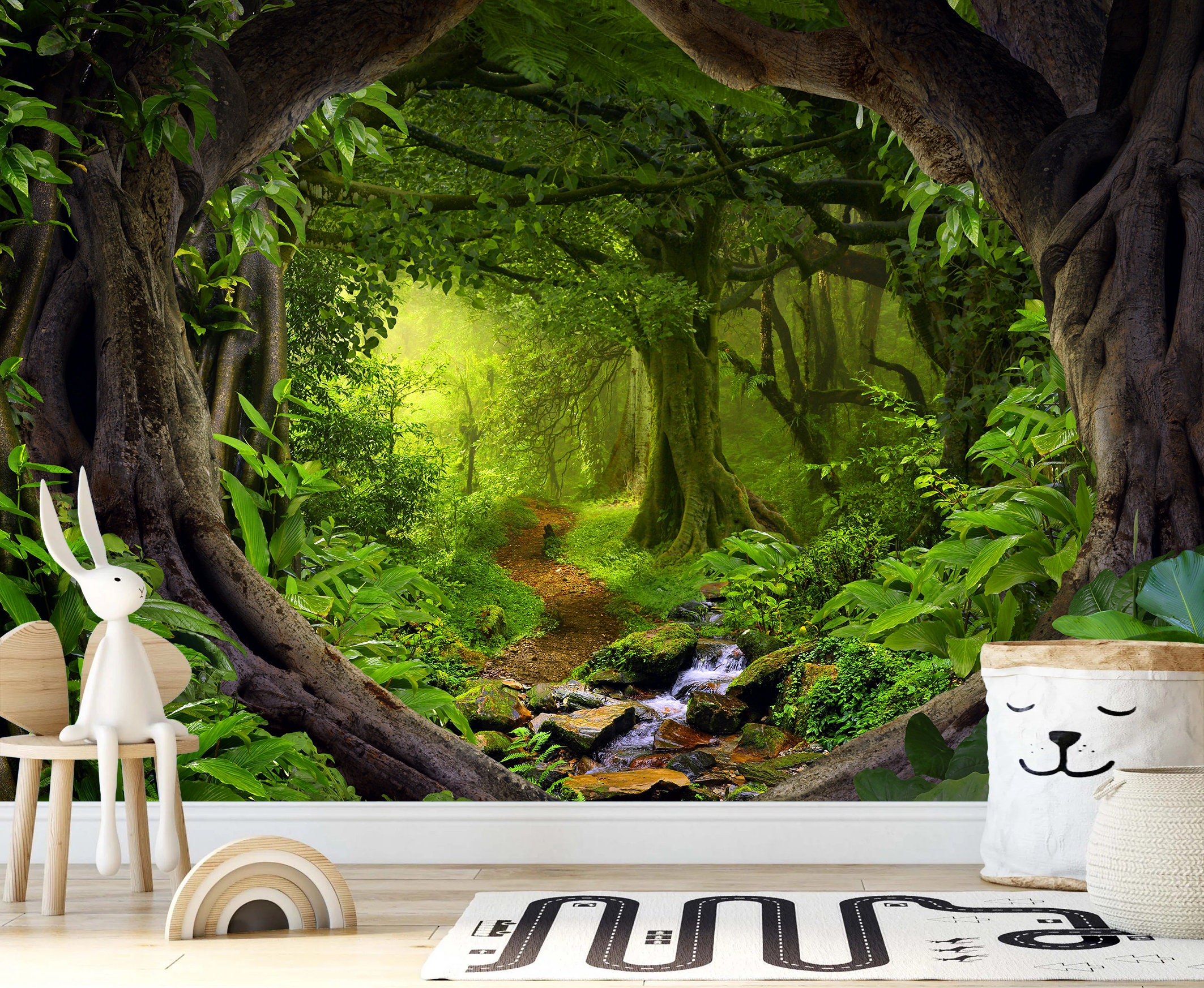 Jungle Green Nature Rainforest 3D Full Wall Mural Photo Wallpaper Home  Decal Dec