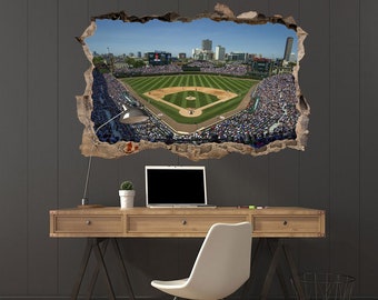 Wrigley Field Decal | Baseball Stadium Wall Sticker | Perfect Gift for Fans
