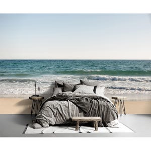 Strand Meer Tapete Schälen & Aufkleben / Traditionelle Meer Wandbild Schlafzimmer Wohnzimmer Wand Dekor Ozean Tapete Strand Tapete Ozean Tapete