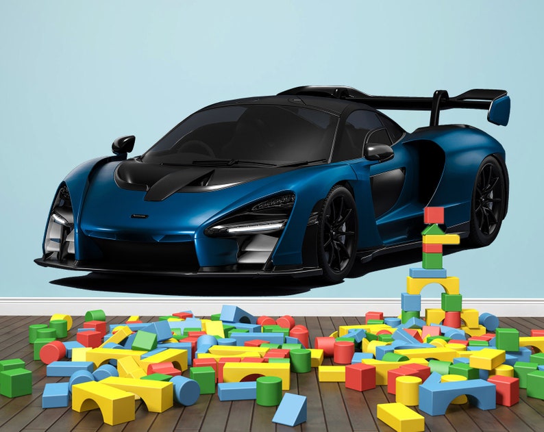 Mclaren wall decal Car Wall Decal Supercar decal Playroom wall Etsy