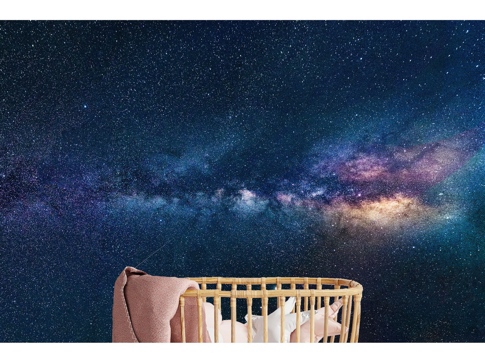 Milky Way Wallpaper Space Wall Mural Galaxy Wallpaper Peel and Stick ...