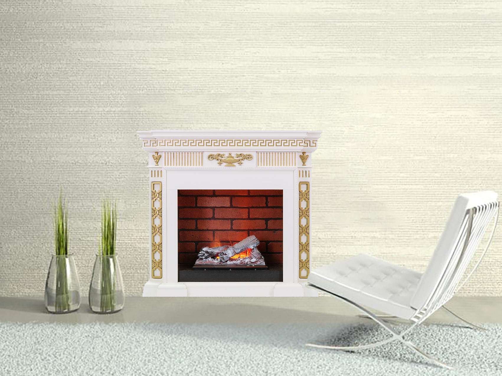 Fireplace Decal Vinyl Sticker Peel and Stick Fireplace Print Etsy