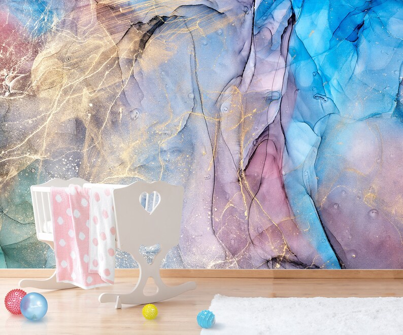 Abstract Wallpaper Modern Design Peel & Stick Wall Mural Self Etsy