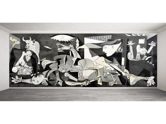 Wall Mural Picasso Guernica Wallpaper Peel And Stick Panoramic Etsy
