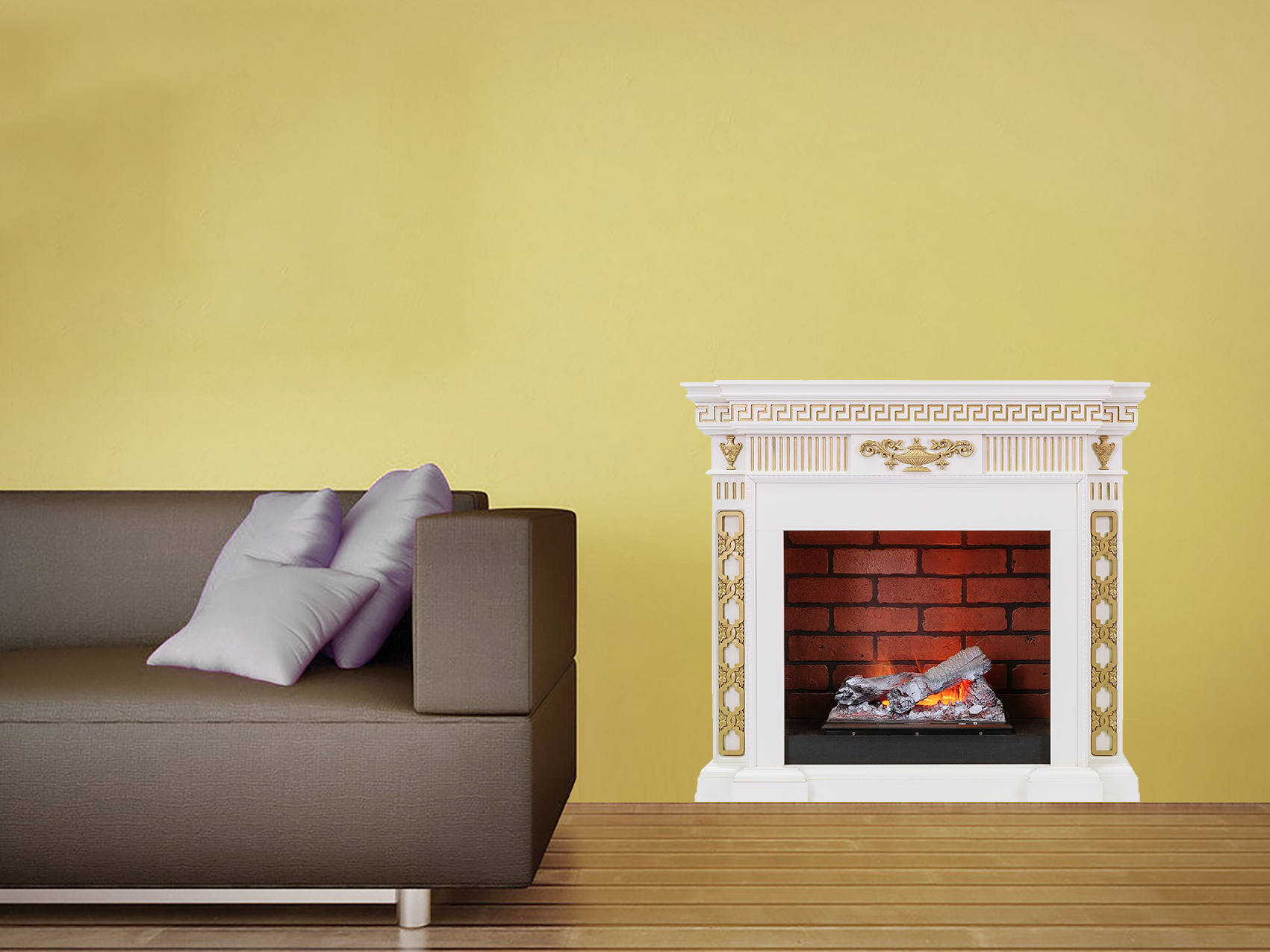 Fireplace Decal Vinyl Sticker Peel and Stick Fireplace Print Etsy