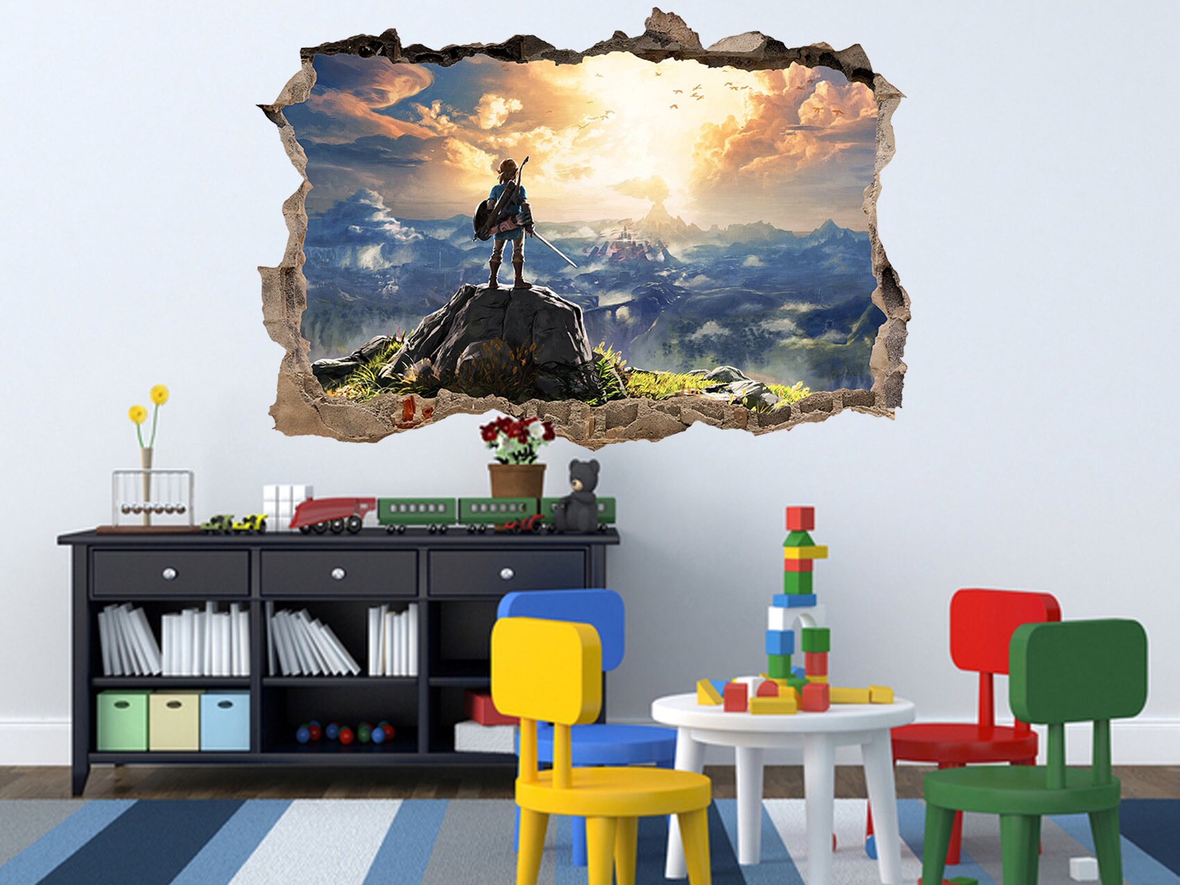 The Legend of Zelda Wall art decal Zelda decor Game wall art Etsy