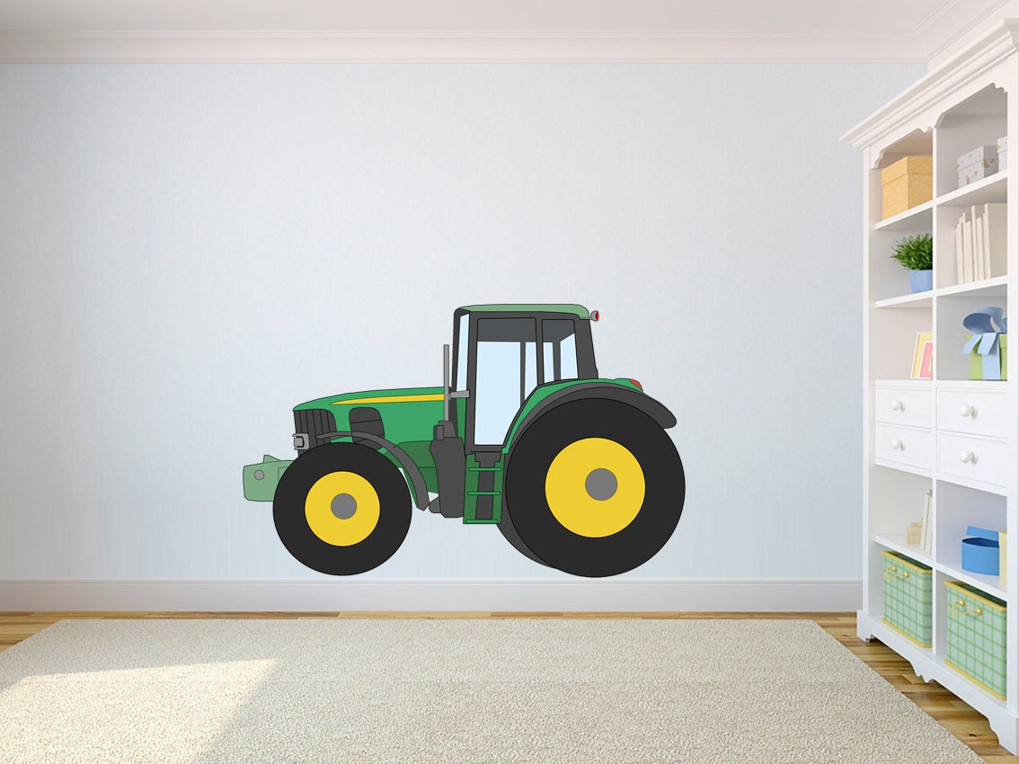 Tractor Farm Machine 3D Wall Sticker Decal Poster Kids Boys Bedroom Decor  BF10