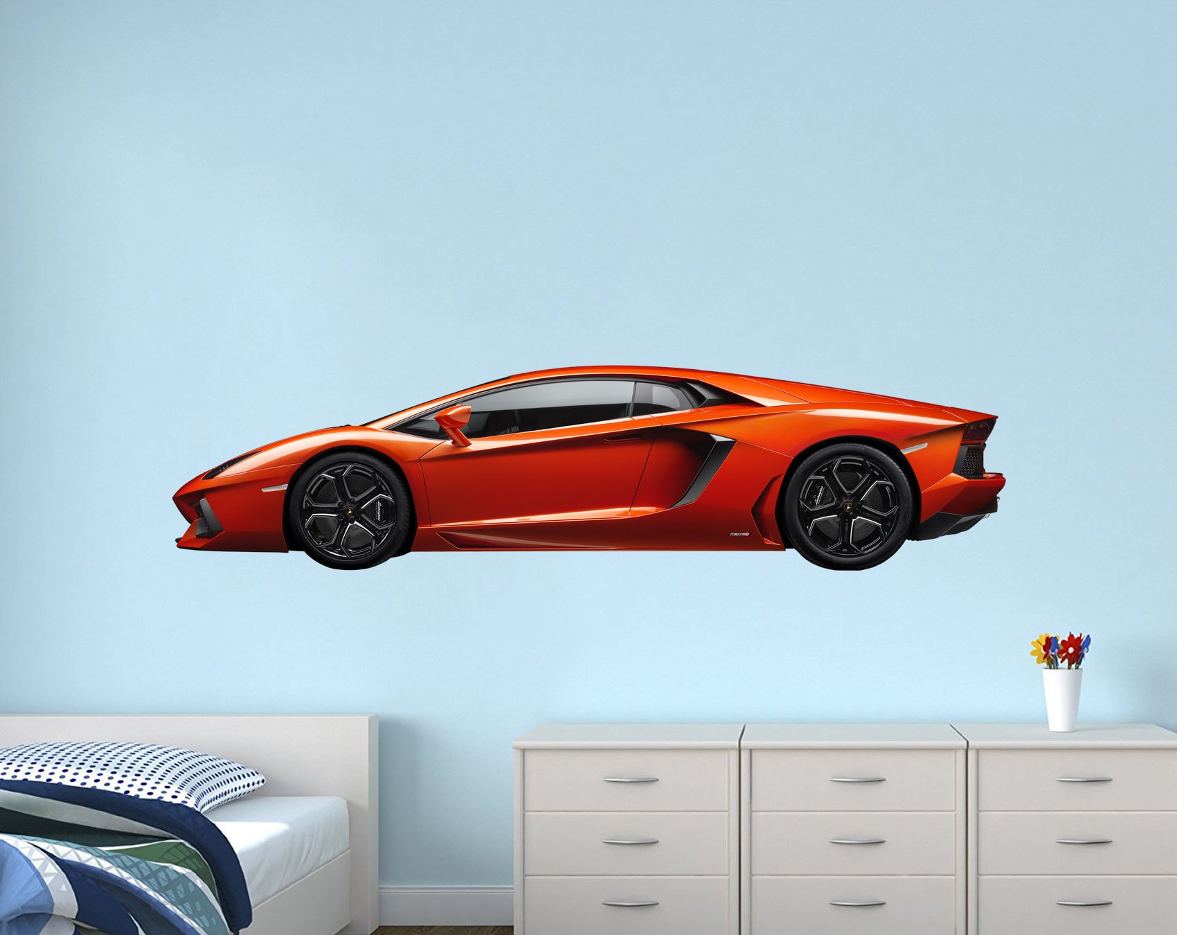 Decal Car Wall Decal Supercar Decal Playroom Wall Etsy