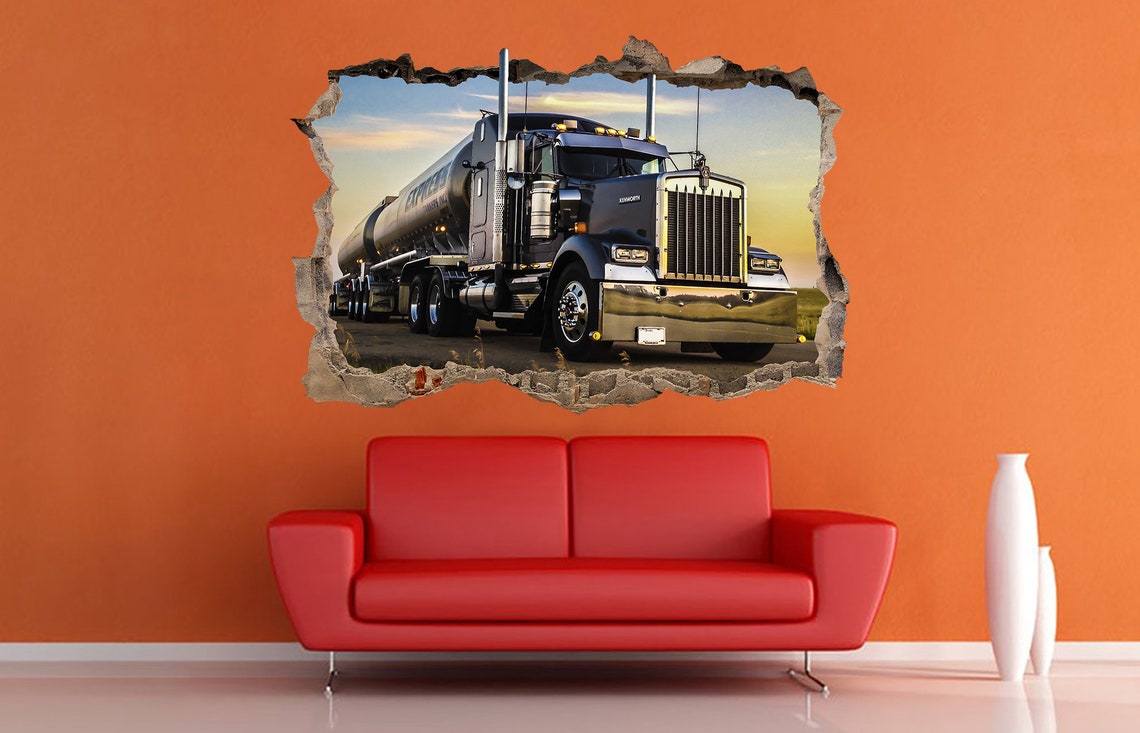 Semi truck wall art Tuck wall decor Semi truck Prints Semi Etsy