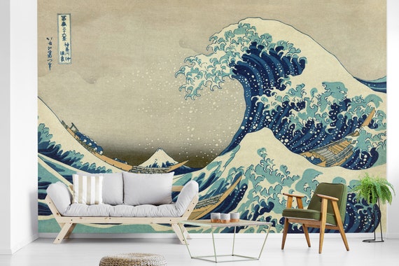 Great Wave Katsushika Hokusai  popular wall mural  Photowall