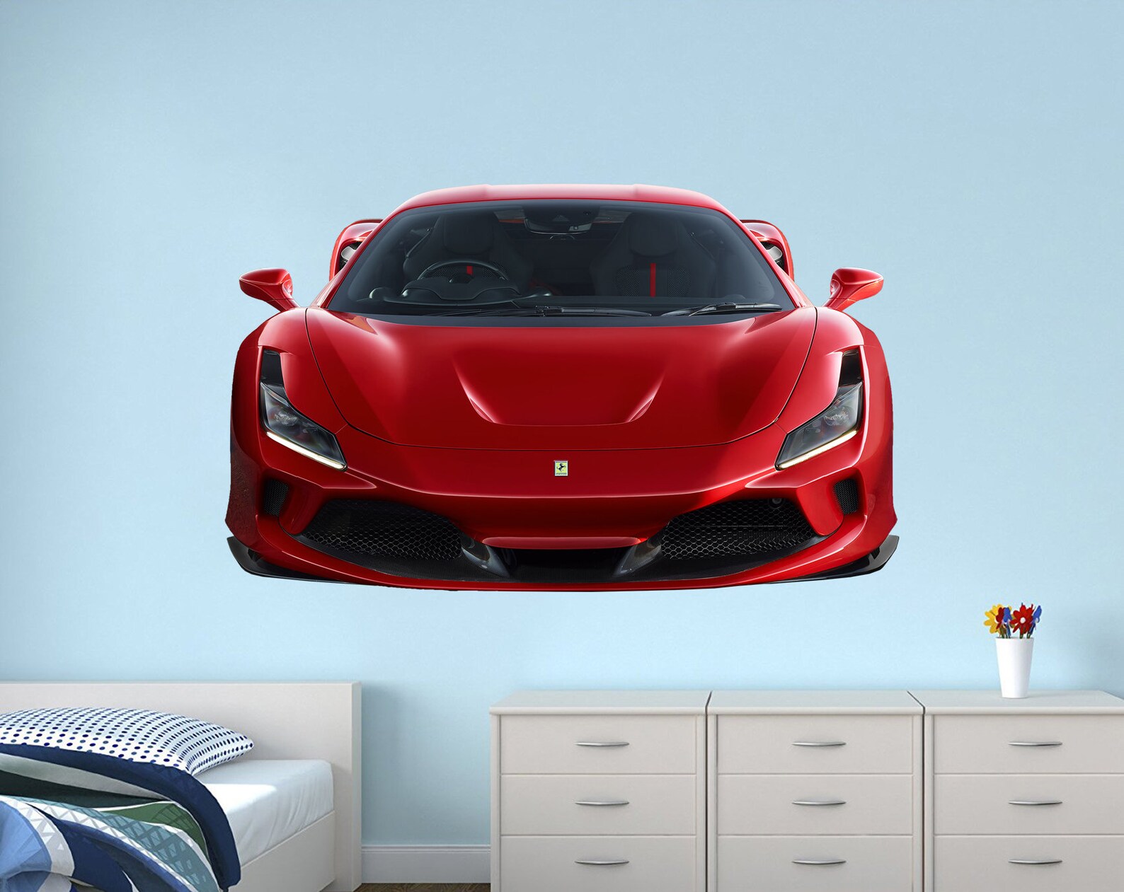 Ferrari Wall Decal Car Wall Decal Supercar Decal Playroom Wall Etsy